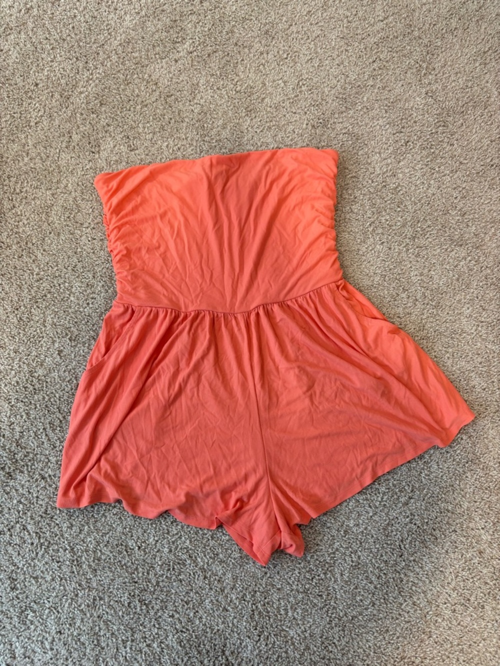 wild fable Coral Strapless Girls' One-Piece Romper